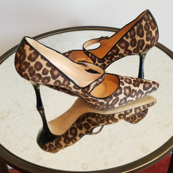 Manolo Blahnik Leopard Print 3" Pump size 7.5 - Picture 4 of 5
